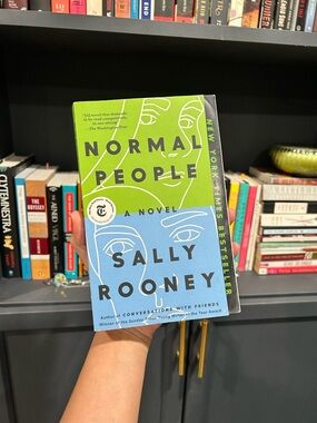 Normal People by Sally Rooney  - Green & Blue Paperback book
